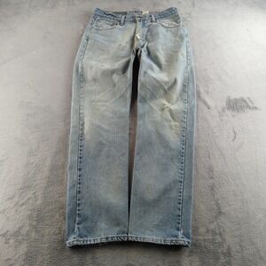 Vintage 90s Levis Jeans 36x32 (Fits 34x32) Blue Light Wash Faded 505 Made USA